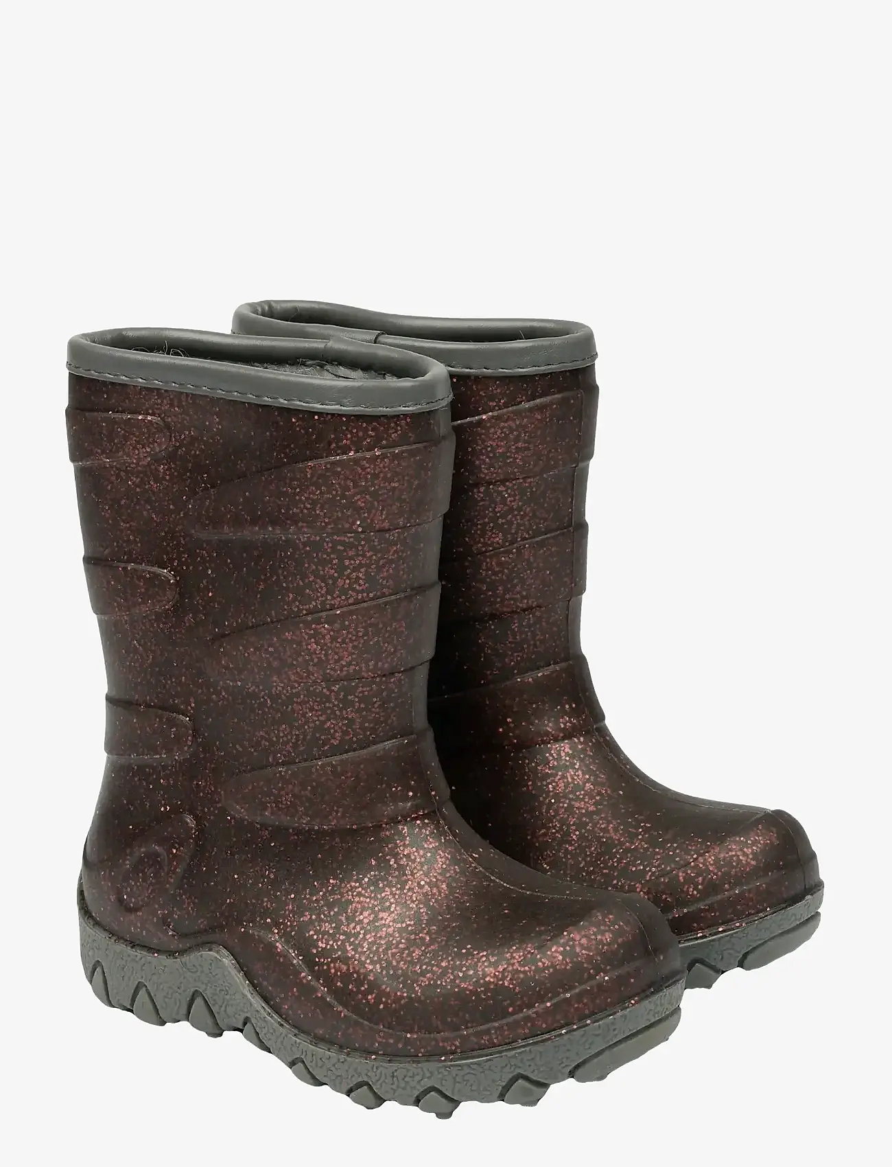 mikk-line - Thermal Boot - Glitter - gefütterte gummistiefel - french roast - 0