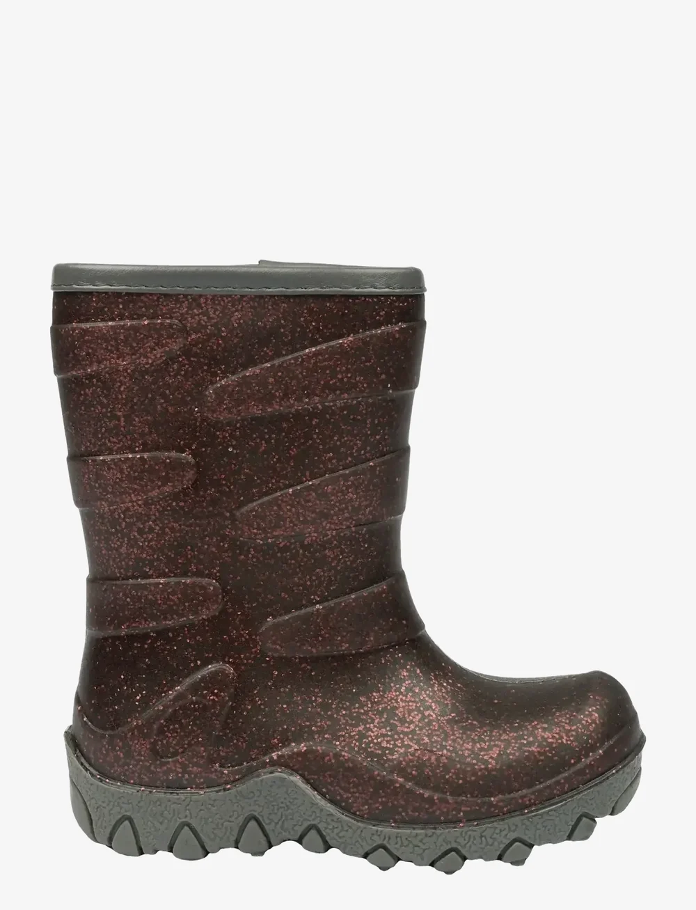 mikk-line - Thermal Boot - Glitter - fodrade gummistövlar - french roast - 1