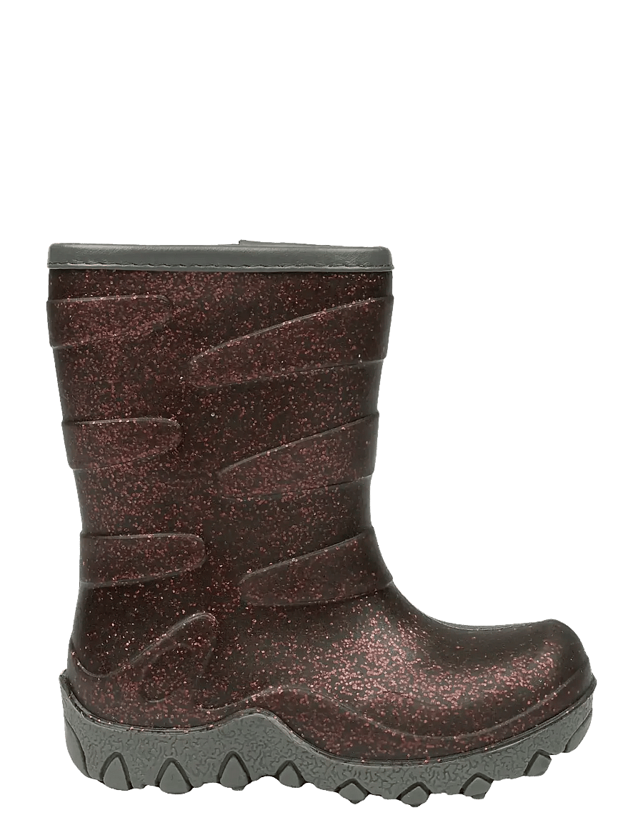 mikk-line - Thermal Boot - Glitter - gefütterte gummistiefel - french roast - 1