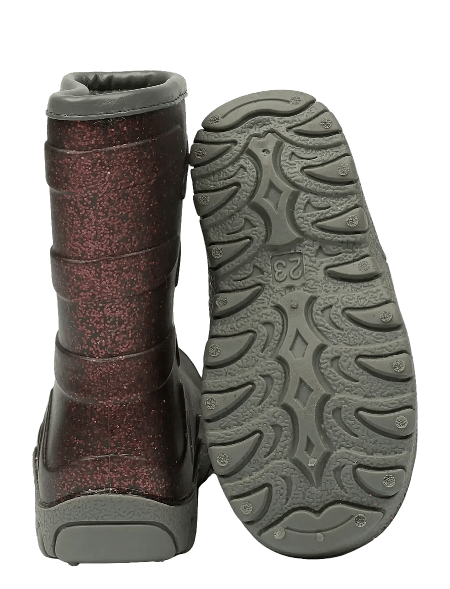 mikk-line - Thermal Boot - Glitter - gefütterte gummistiefel - french roast - 2
