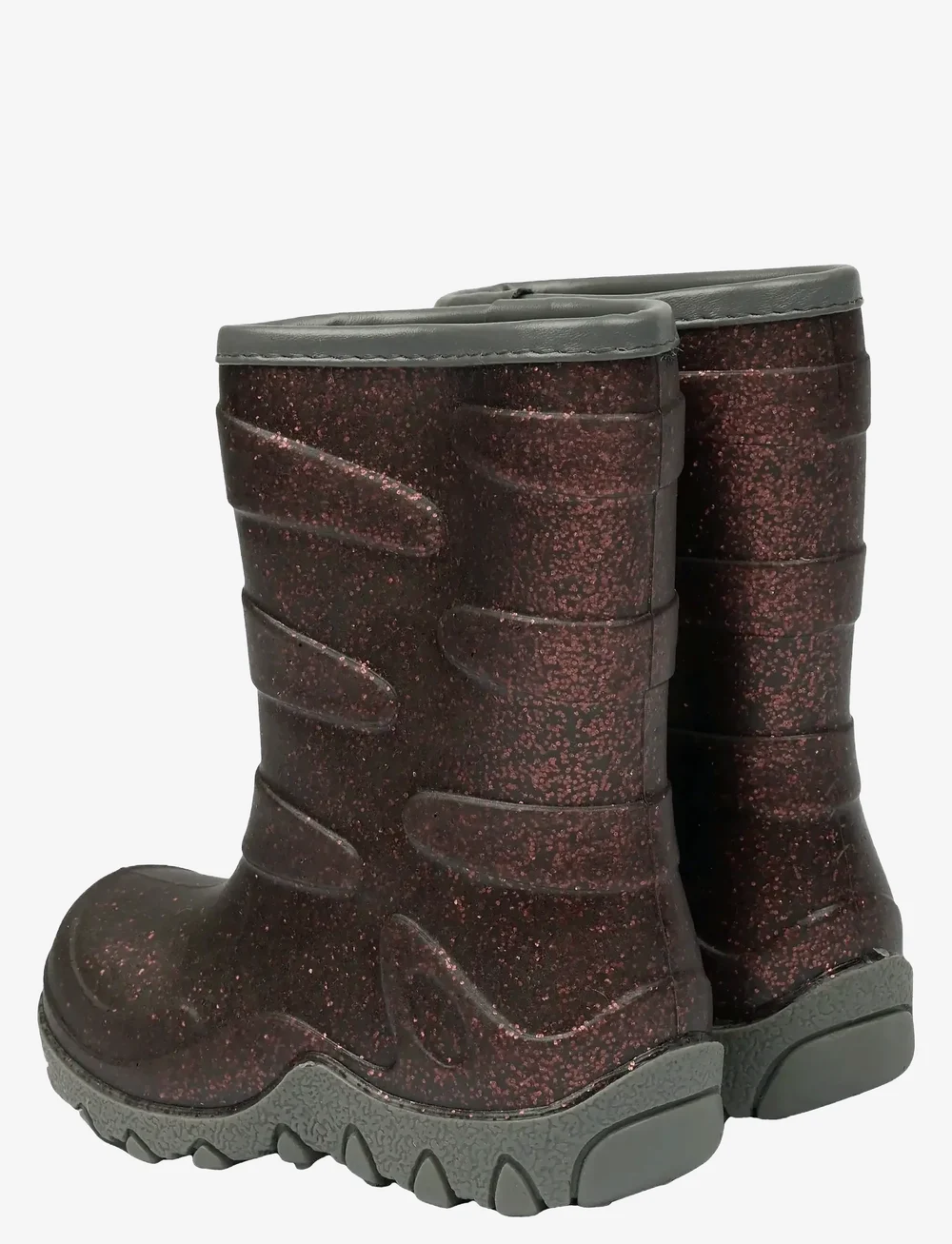 mikk-line - Thermal Boot - Glitter - fodrade gummistövlar - french roast - 3