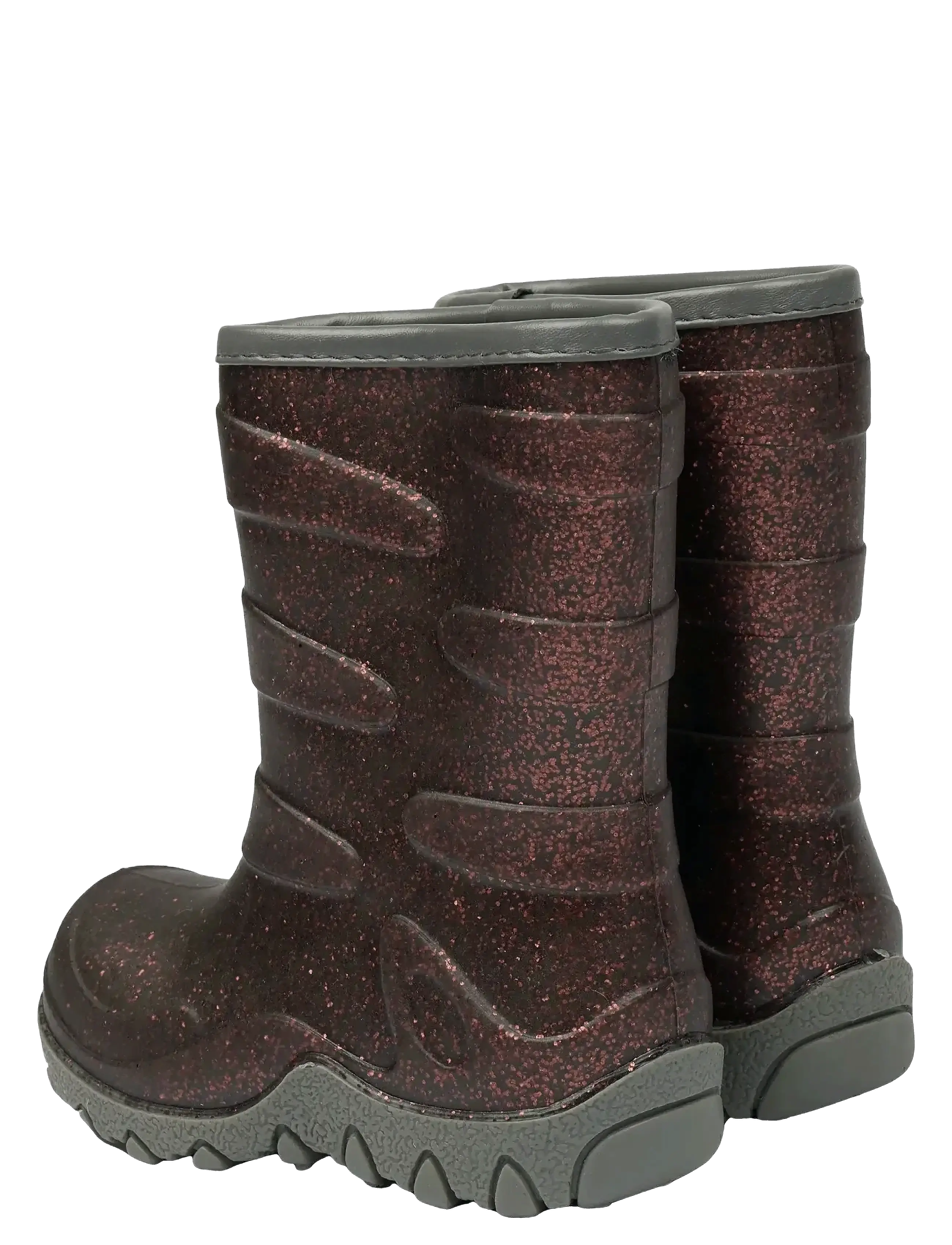 mikk-line - Thermal Boot - Glitter - gummistövlar - french roast - 3