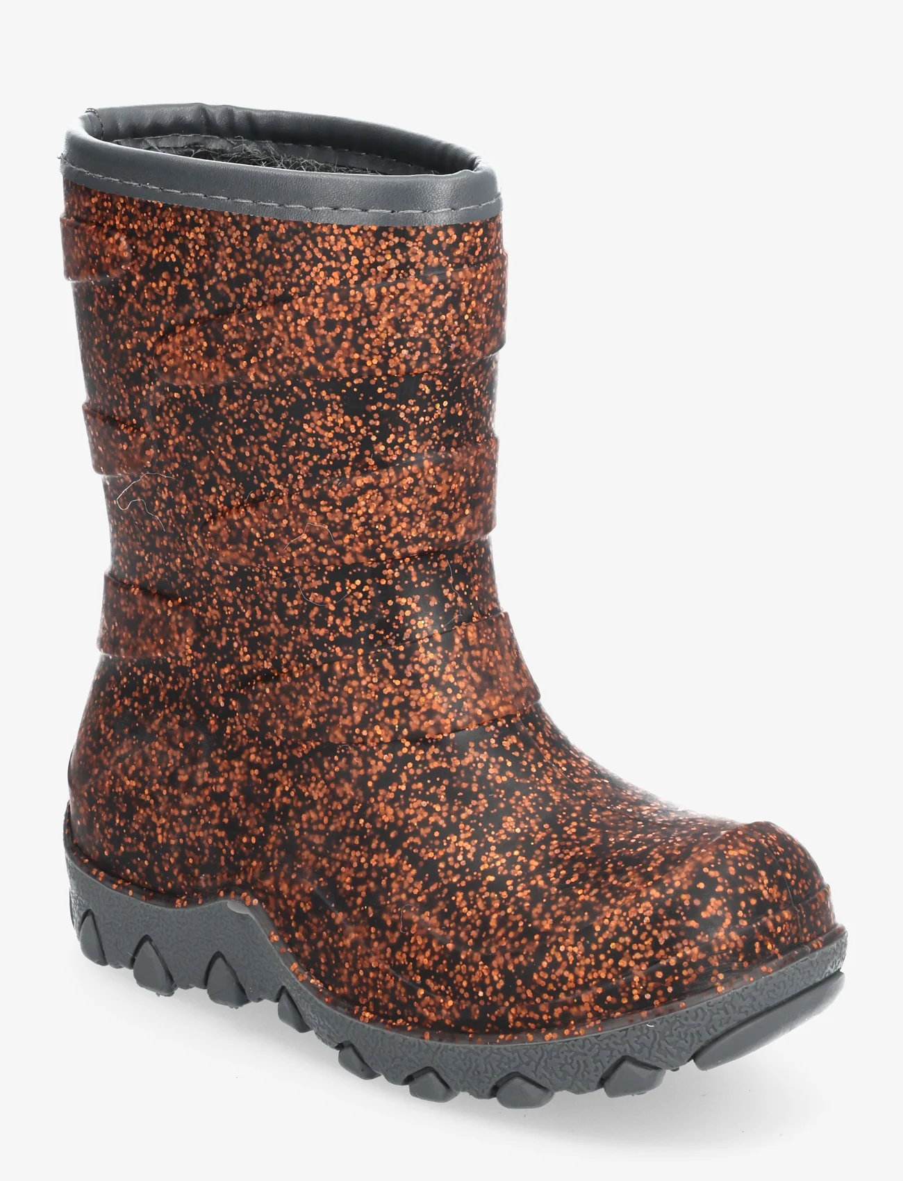 mikk-line - Thermal Boot - Glitter - lined rubberboots - ginger bread - 0