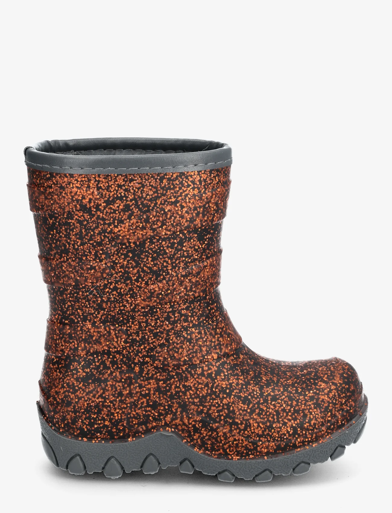 mikk-line - Thermal Boot - Glitter - gummistøvler med linjer - ginger bread - 1