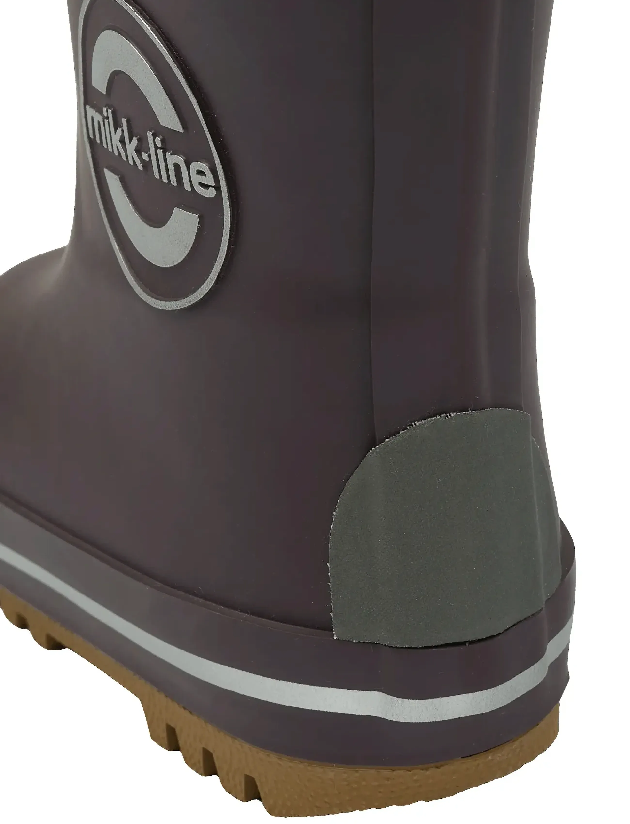 mikk-line - Winter Wellies - gummistøvler med for - raisin - 4