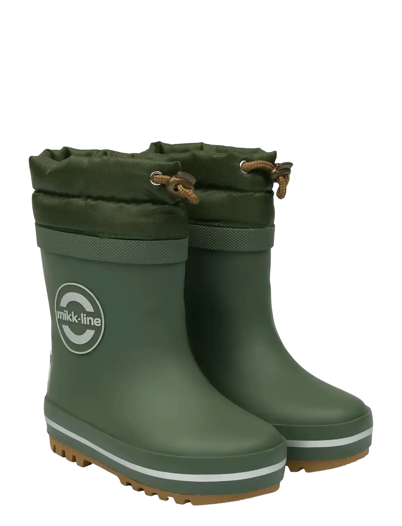 mikk-line Wellies Winter, Børn, Børne Vinter Gummistøvler, Grøn, Str: 21