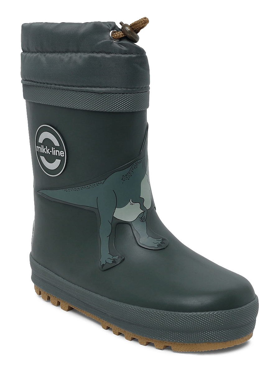 mikk-line - Wellies Winter - 3D - gefütterte gummistiefel - kombu green - 0