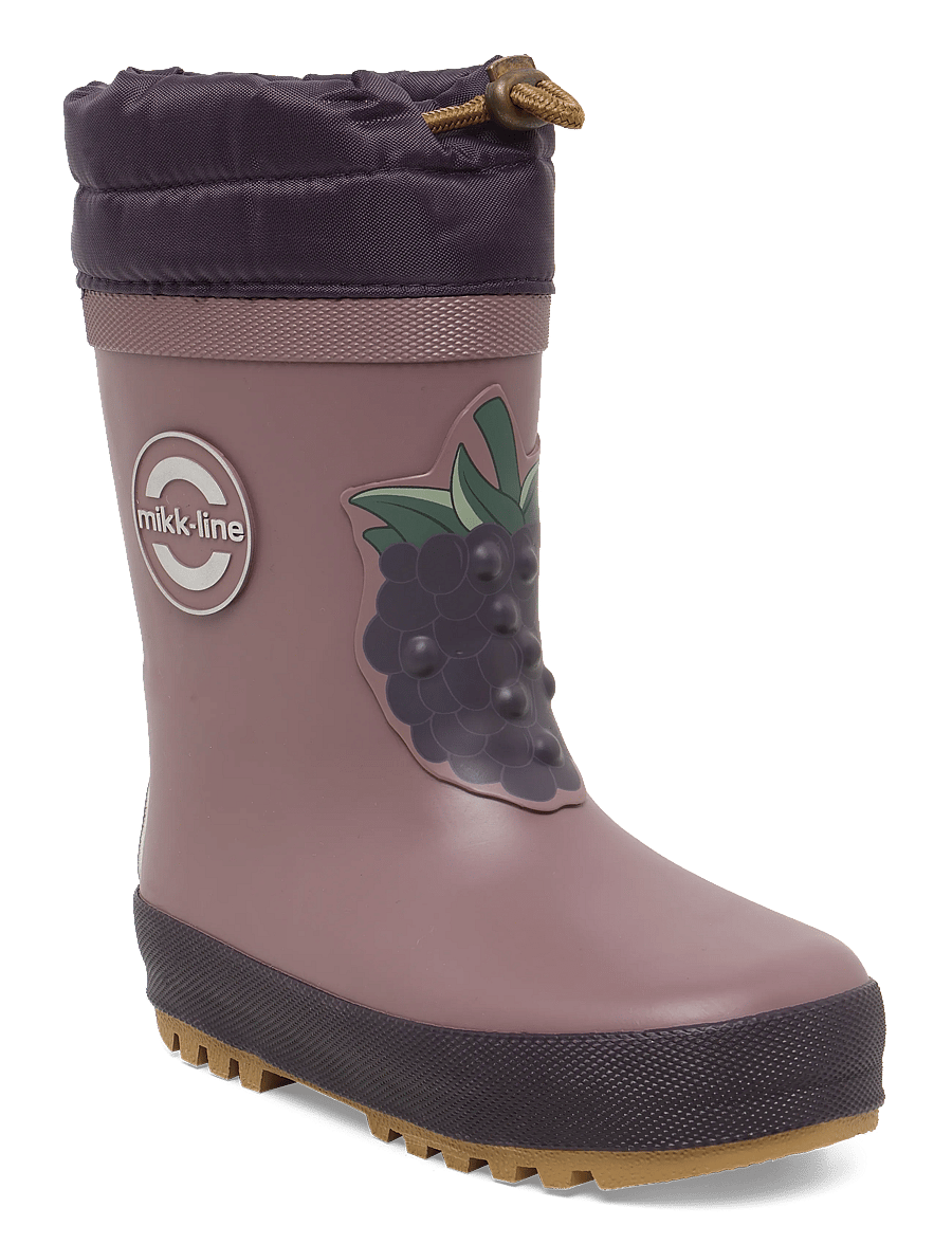 mikk-line - Wellies Winter - 3D - gummistøvler med for - blackberry - 0