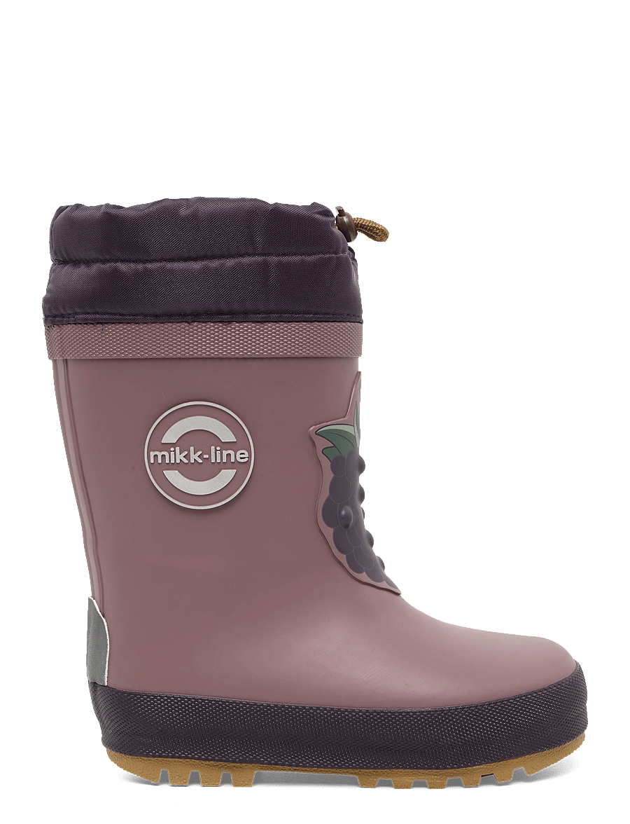 mikk-line - Wellies Winter - 3D - gummistøvler med for - blackberry - 2