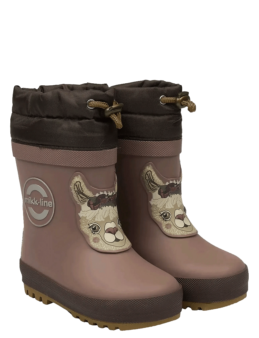 mikk-line - Winter Wellies - 3D - rubberlaarzen met voering - twilight mauve - 0
