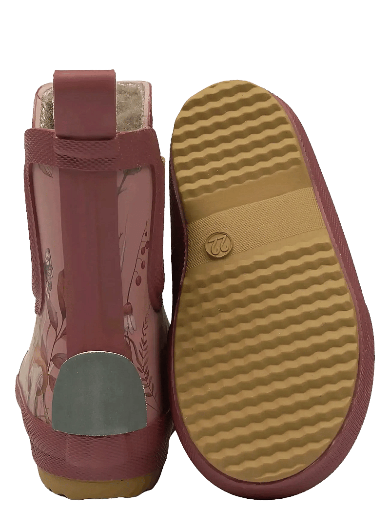 mikk-line - Short Winter Wellies - AOP - gummistøvler med for - burlwood - 2