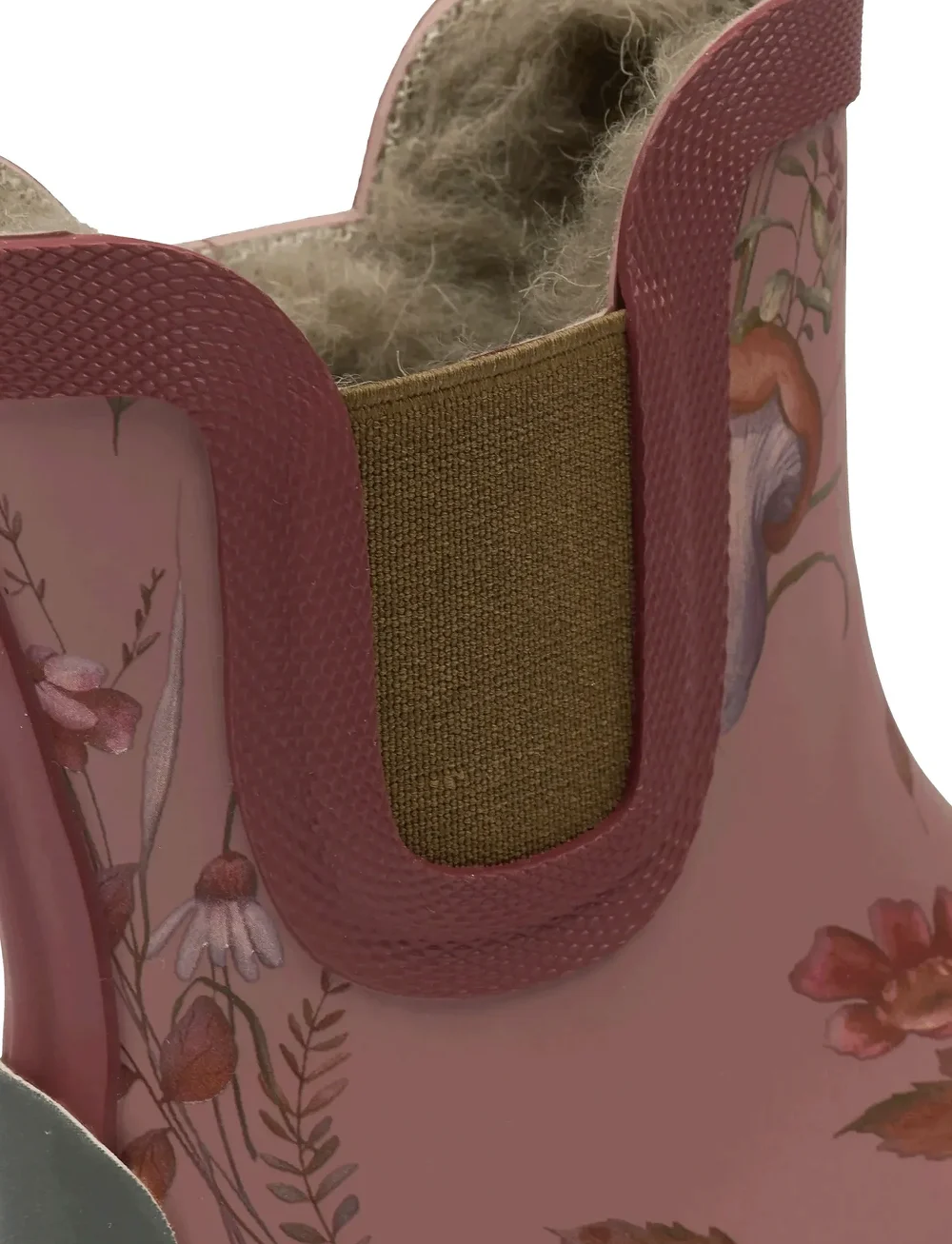 mikk-line - Short Winter Wellies - AOP - les bottes doublées en caoutchouc - burlwood - 4