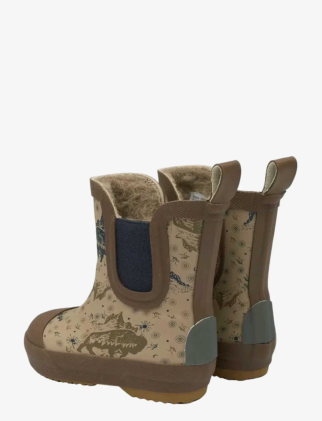 mikk-line - Short Winter Wellies - AOP - fodrade gummistövlar - coriander - 3