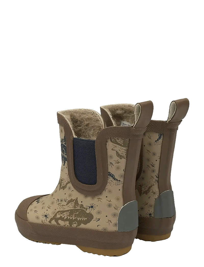 mikk-line - Short Winter Wellies - AOP - fodrade gummistövlar - coriander - 3