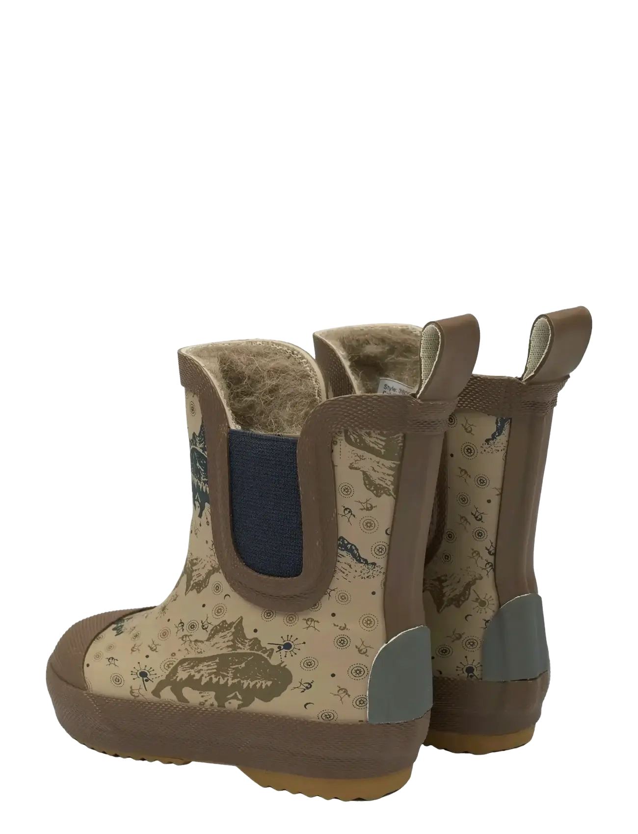 mikk-line - Short Winter Wellies - AOP - gummistøvler med for - coriander - 3