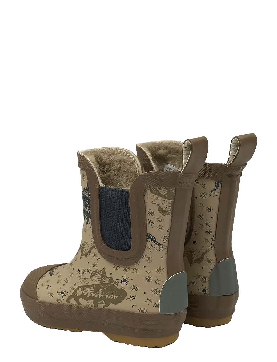 mikk-line - Short Winter Wellies - AOP - gummistøvler med for - coriander - 3