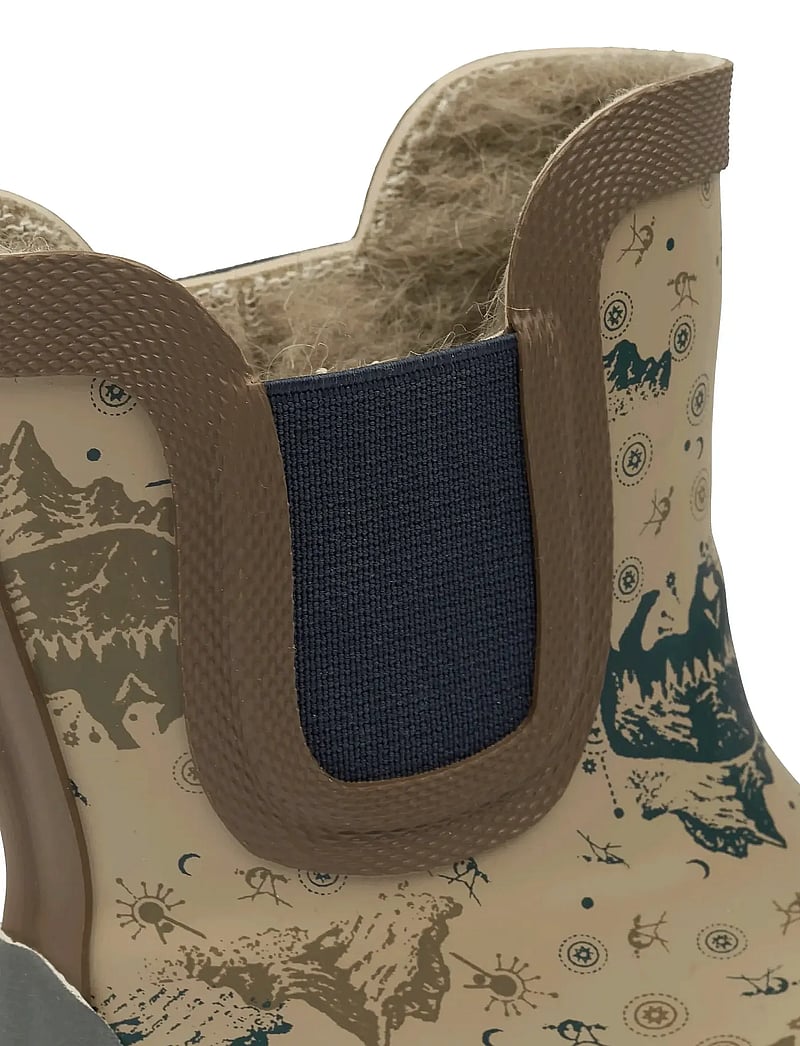 mikk-line - Short Winter Wellies - AOP - fodrade gummistövlar - coriander - 4