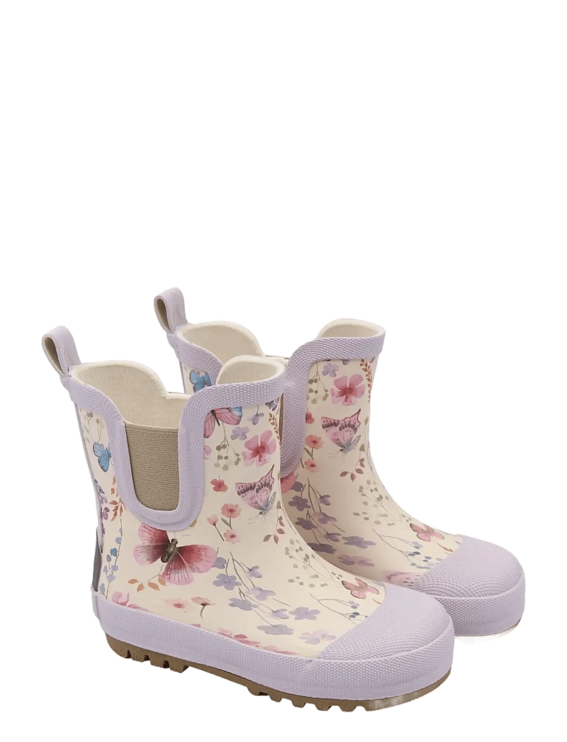 mikk-line - Wellies Short AOP - unlined rubberboots - butterfly aop - 1