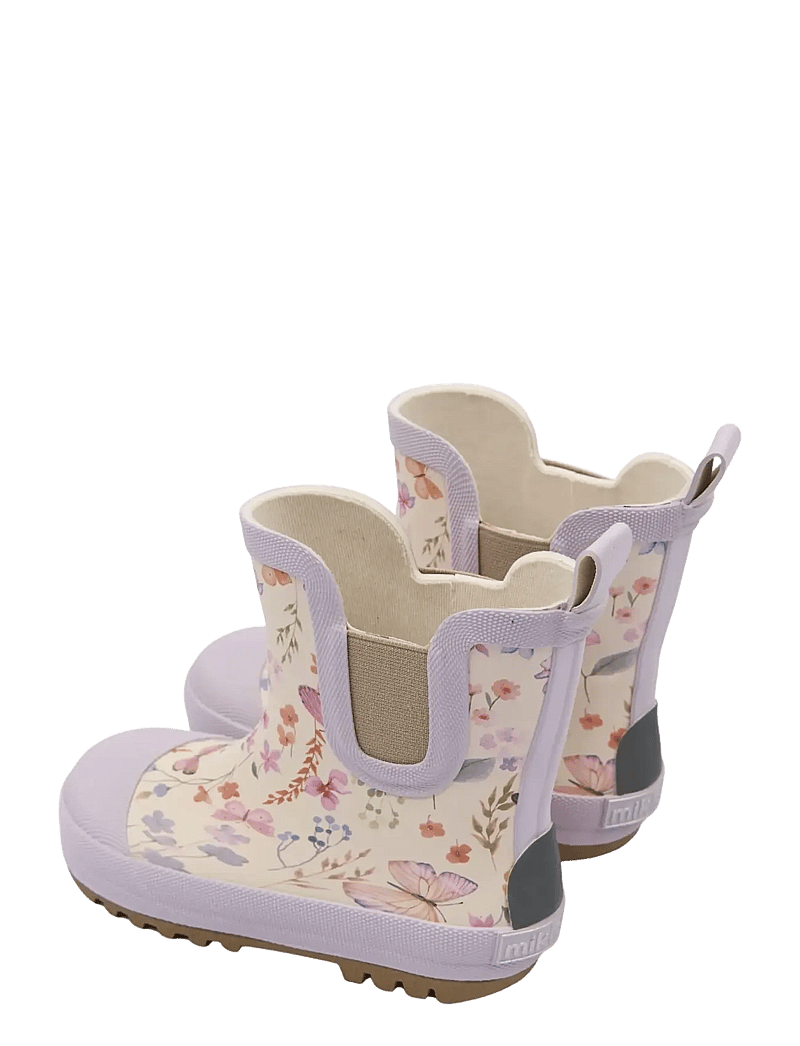 mikk-line - Wellies Short AOP - unlined rubberboots - butterfly aop - 4