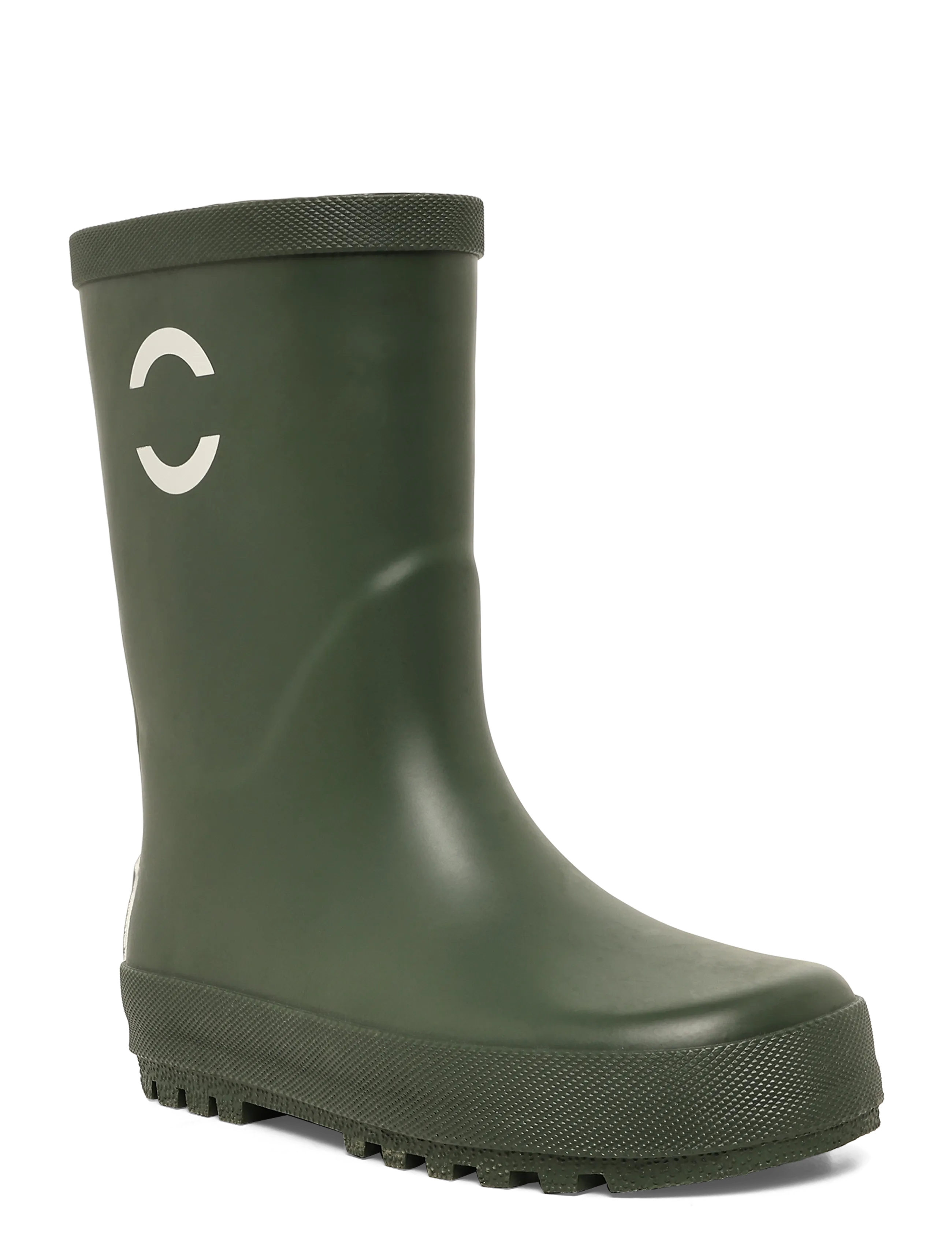 mikk-line Wellies Solid, Børn, Regnstøvler, Kakigrøn, Str: 25