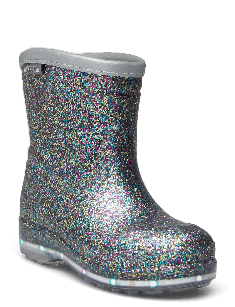 mikk-line - Short Winter Wellies - Light - multi glitter - 0