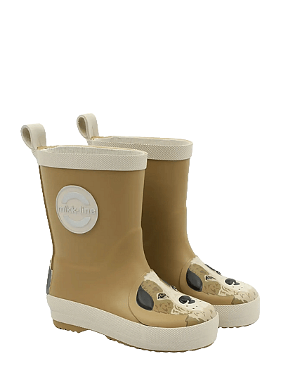 mikk-line 3D Wellies - Höga gummistövlar - DIJON / cream