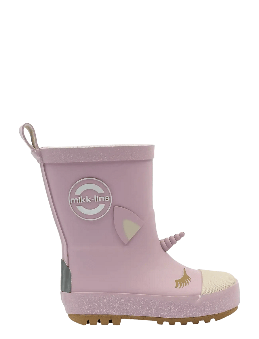 mikk-line - Wellies 3D Unicorn - ungefütterte gummistiefel - mauve shadows - 1