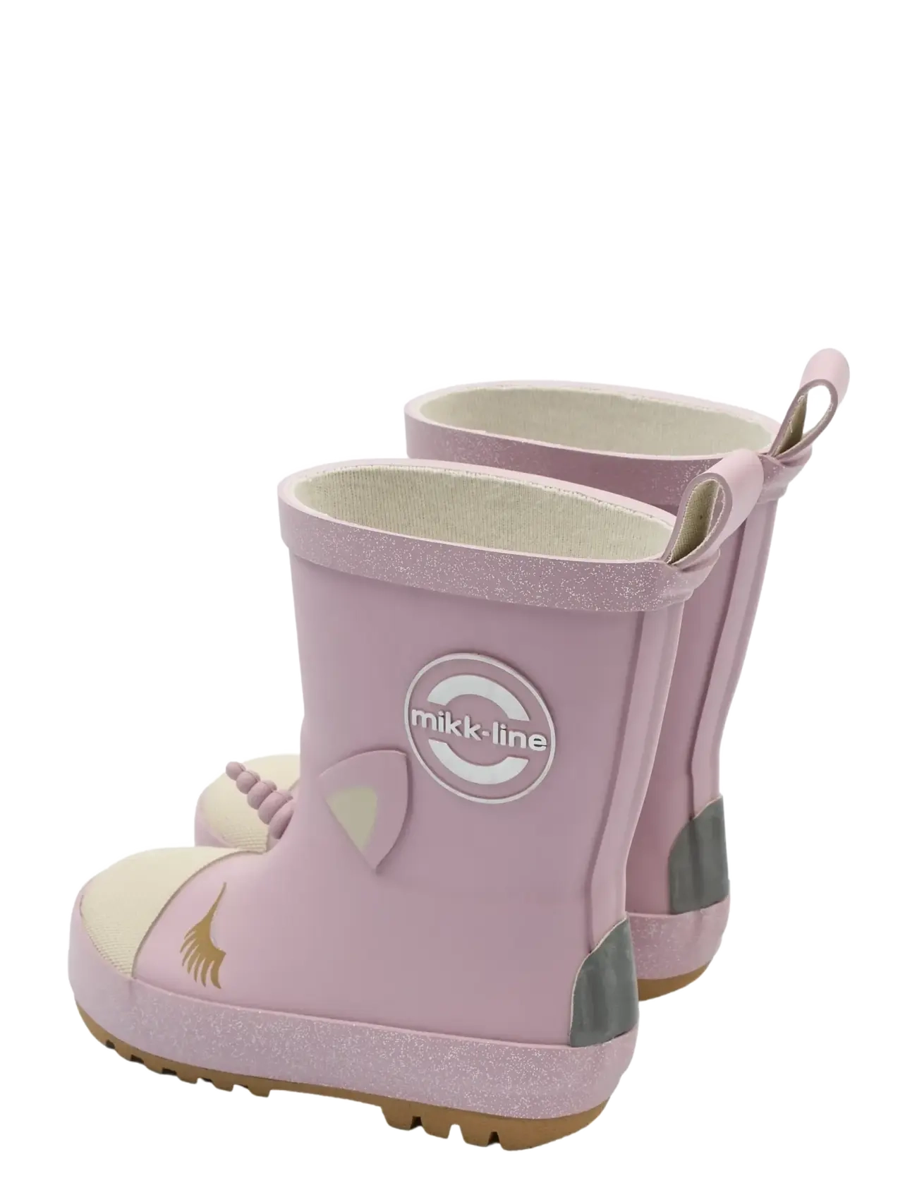 mikk-line - Wellies 3D Unicorn - unlined rubberboots - mauve shadows - 3