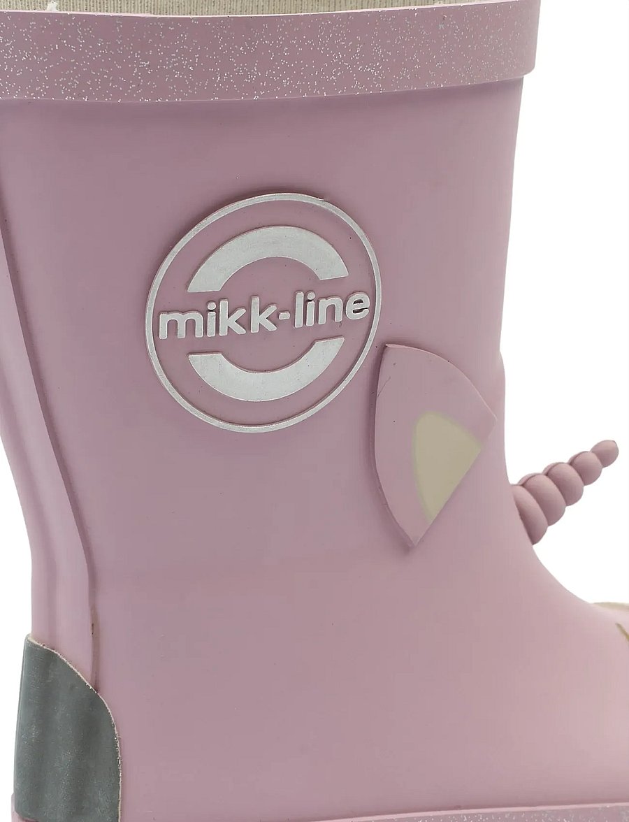 mikk-line - Wellies 3D Unicorn - ungefütterte gummistiefel - mauve shadows - 4
