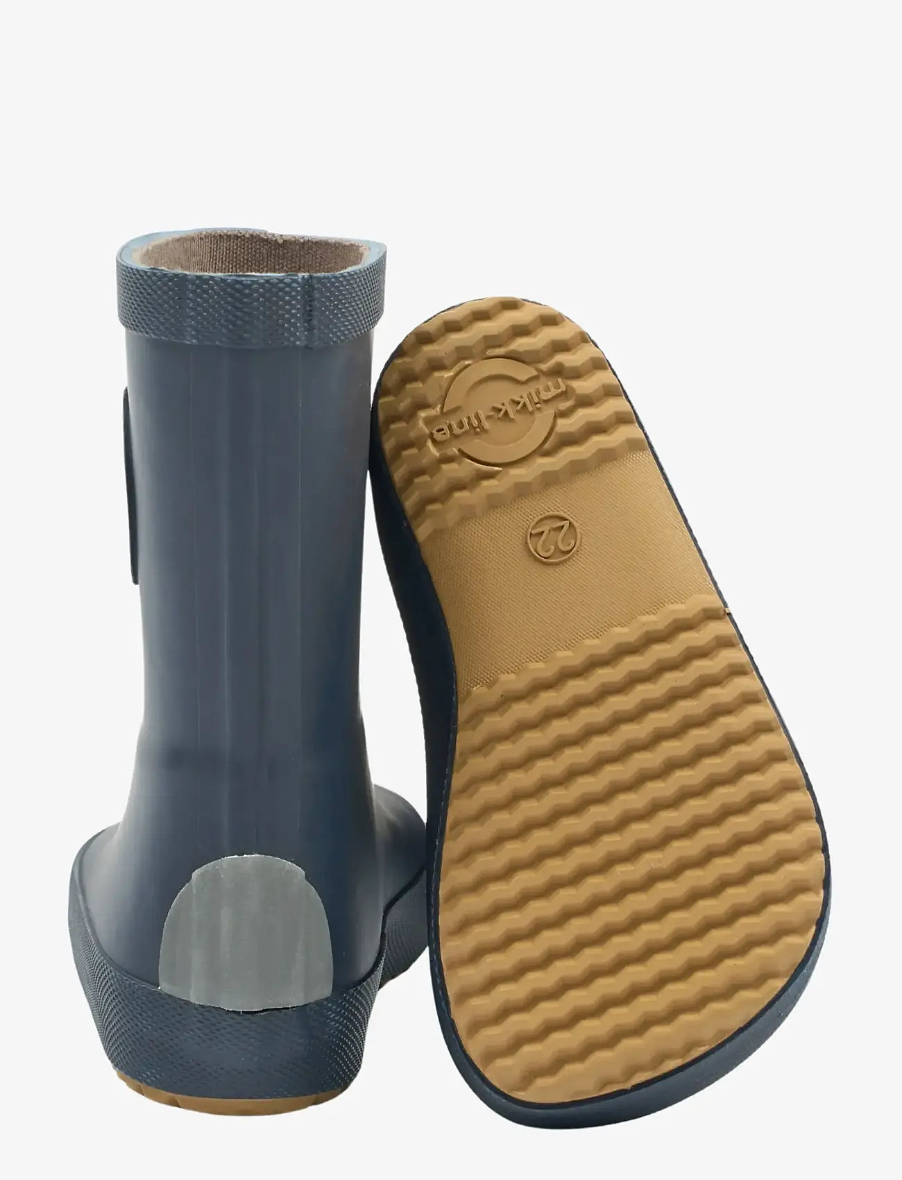 mikk-line - Wellies Solid - Barefoot - ungefütterte gummistiefel - blue nights - 2