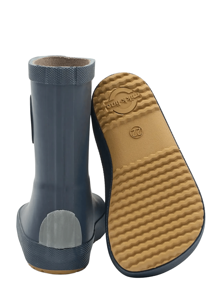 mikk-line - Wellies Solid - Barefoot - les bottes non doublées en caoutchouc - blue nights - 2