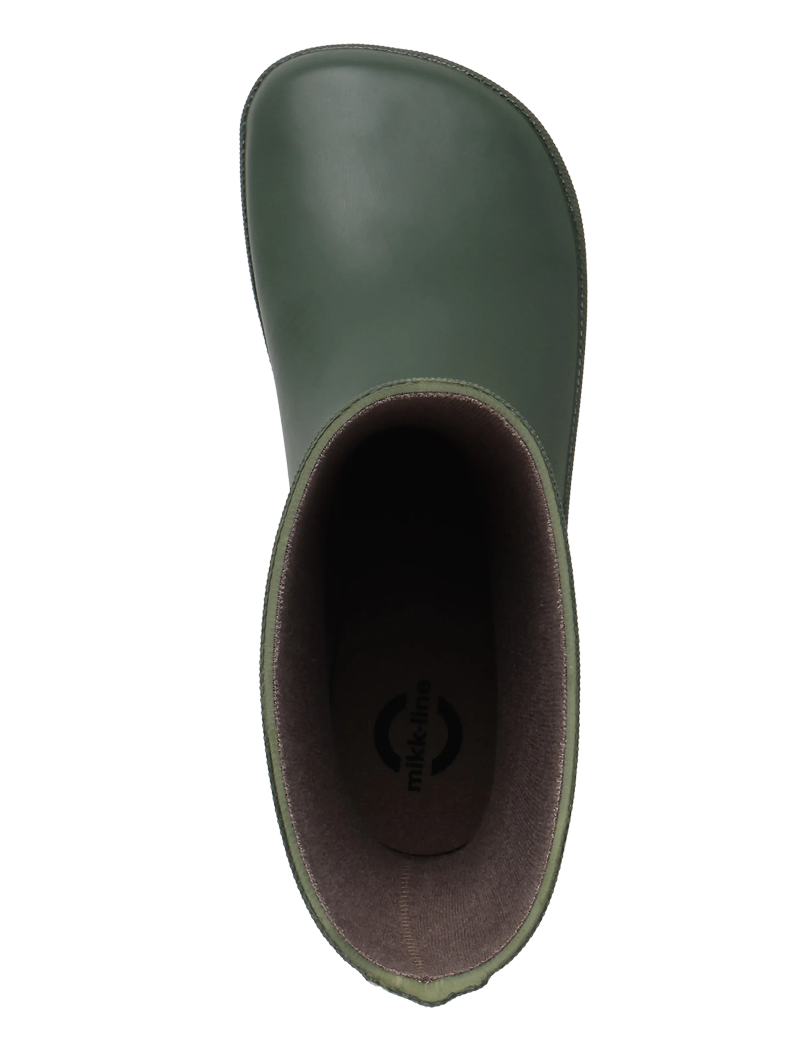 mikk-line - Wellies Solid - Barefoot - gummistøvler uden for - kombu green - 3