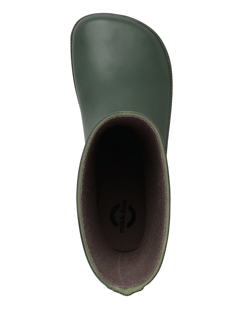 mikk-line - Wellies Solid - Barefoot - gummistøvler uden for - kombu green - 3