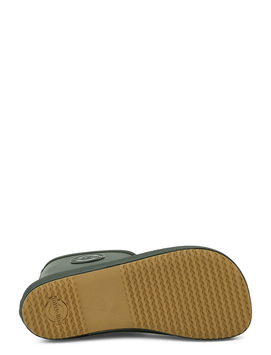 mikk-line - Wellies Solid - Barefoot - gummistøvler uden for - kombu green - 4