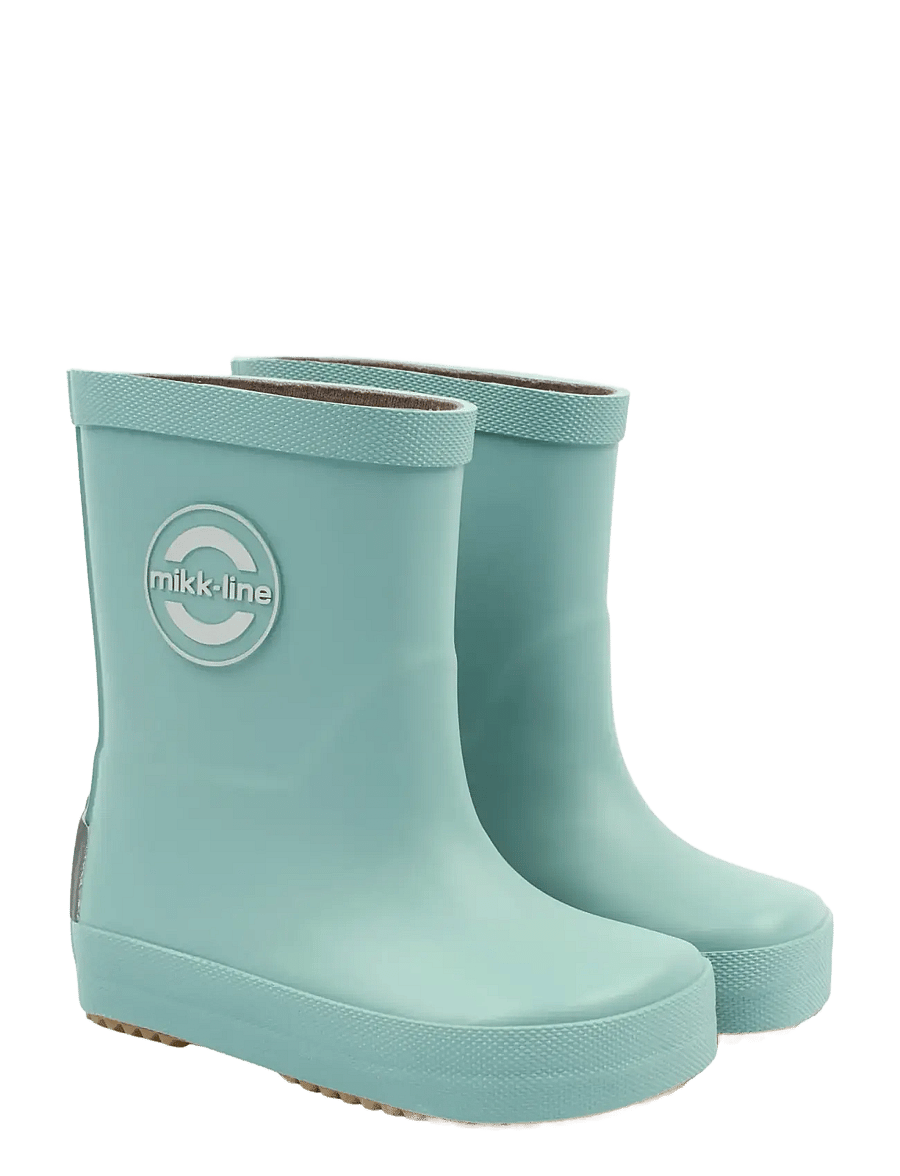mikk-line - Wellies Solid - Barefoot - ofodrade gummistövlar - stone blue - 0
