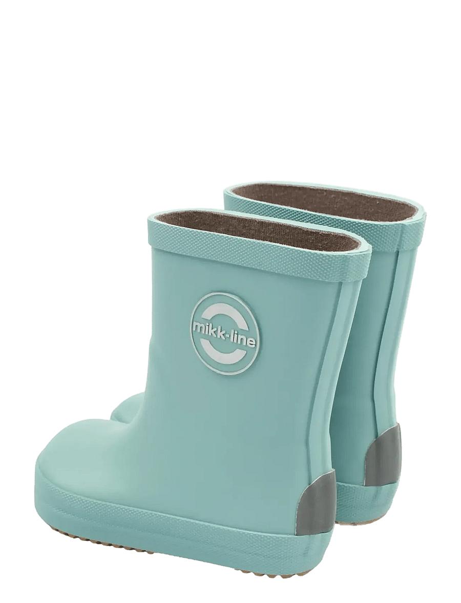 mikk-line - Wellies Solid - Barefoot - ofodrade gummistövlar - stone blue - 3