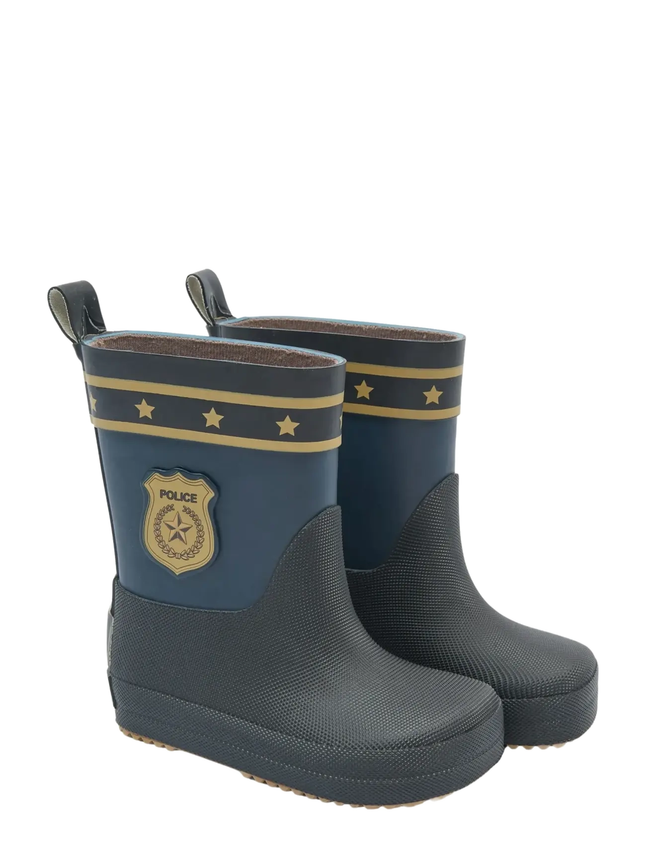 mikk-line Wellies Police Barefoot, Børn, Politi Gummistøvler, Navy, Str: 21