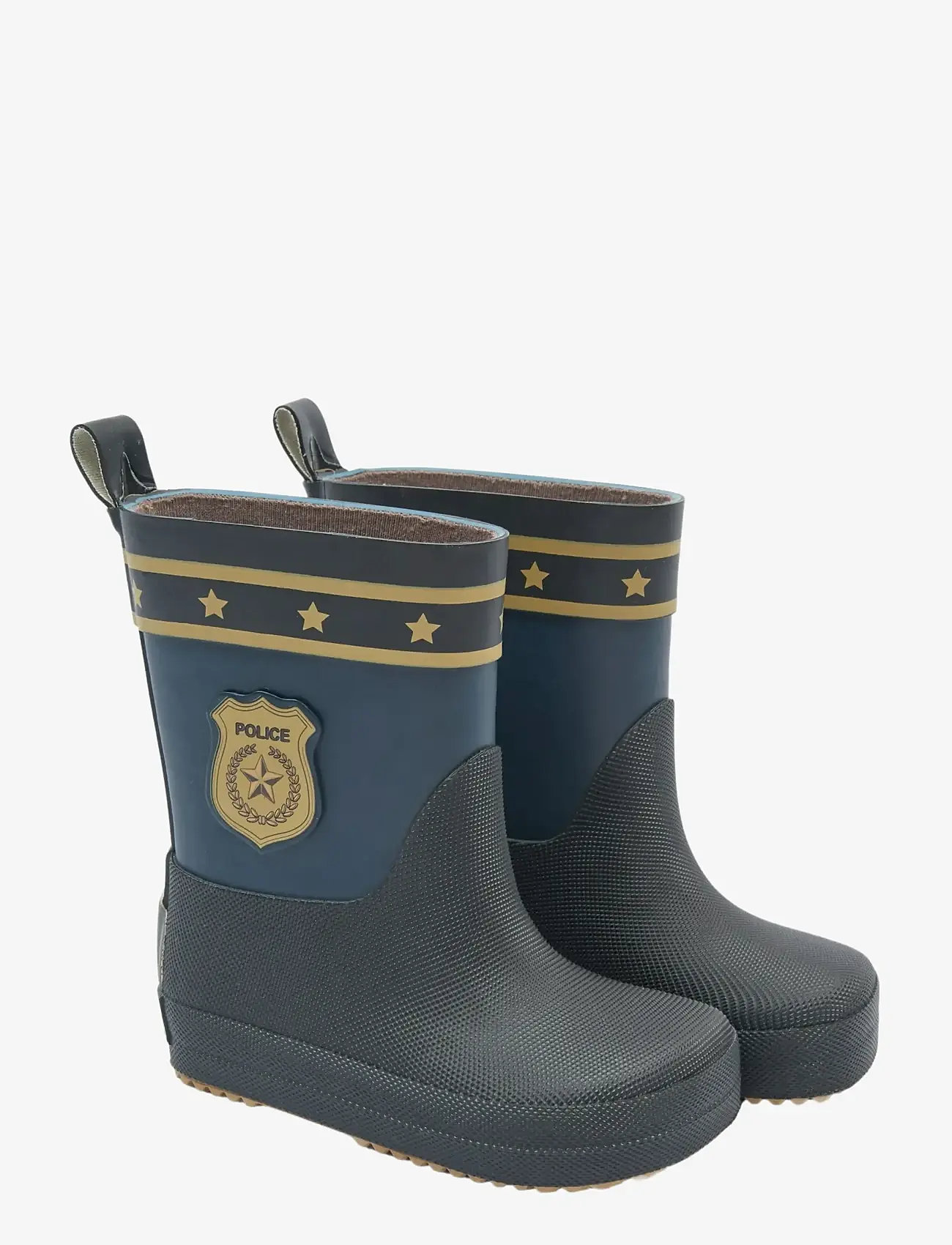 mikk-line - Wellies Police - Barefoot - ungefütterte gummistiefel - blue nights - 0