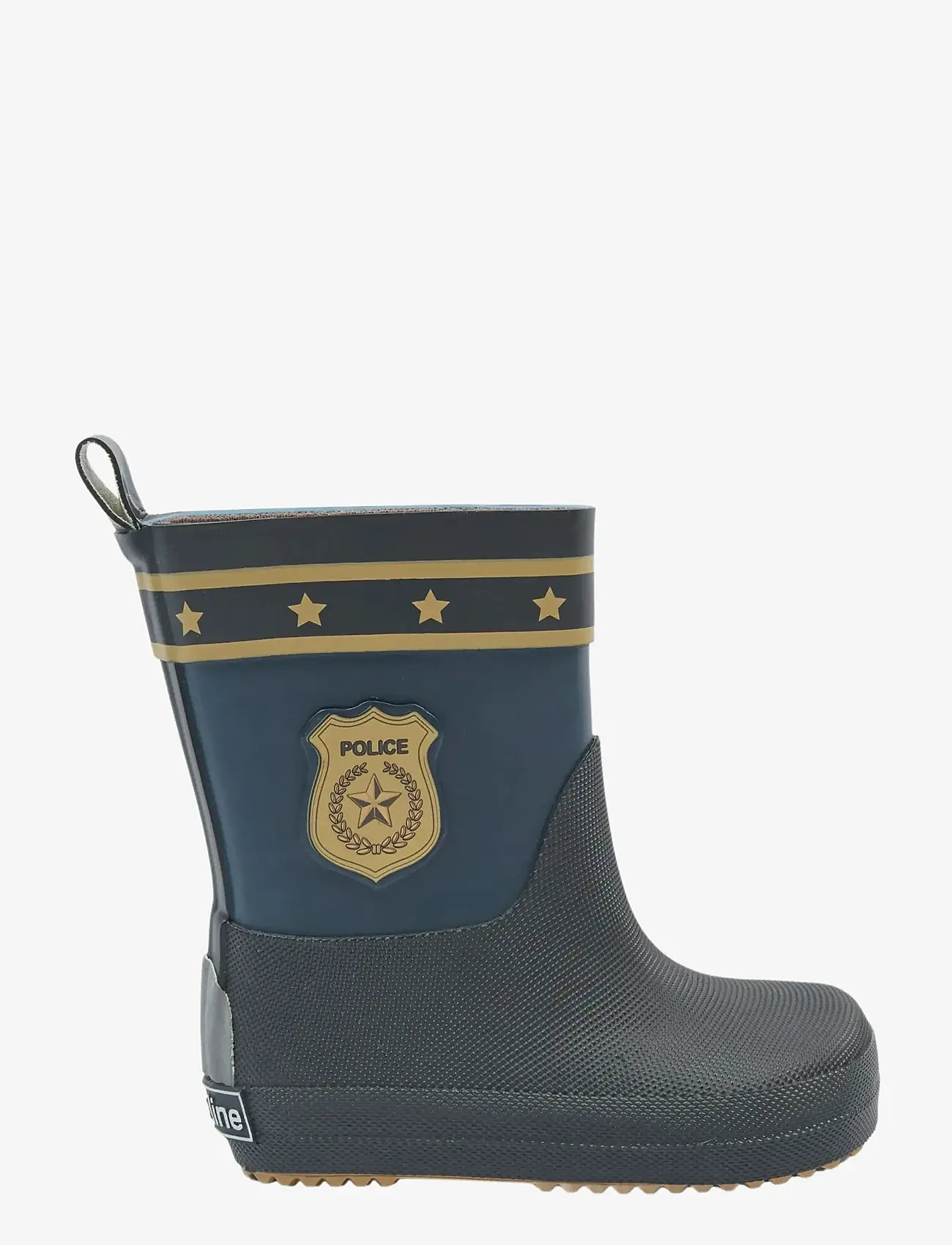 mikk-line - Wellies Police - Barefoot - ungefütterte gummistiefel - blue nights - 1