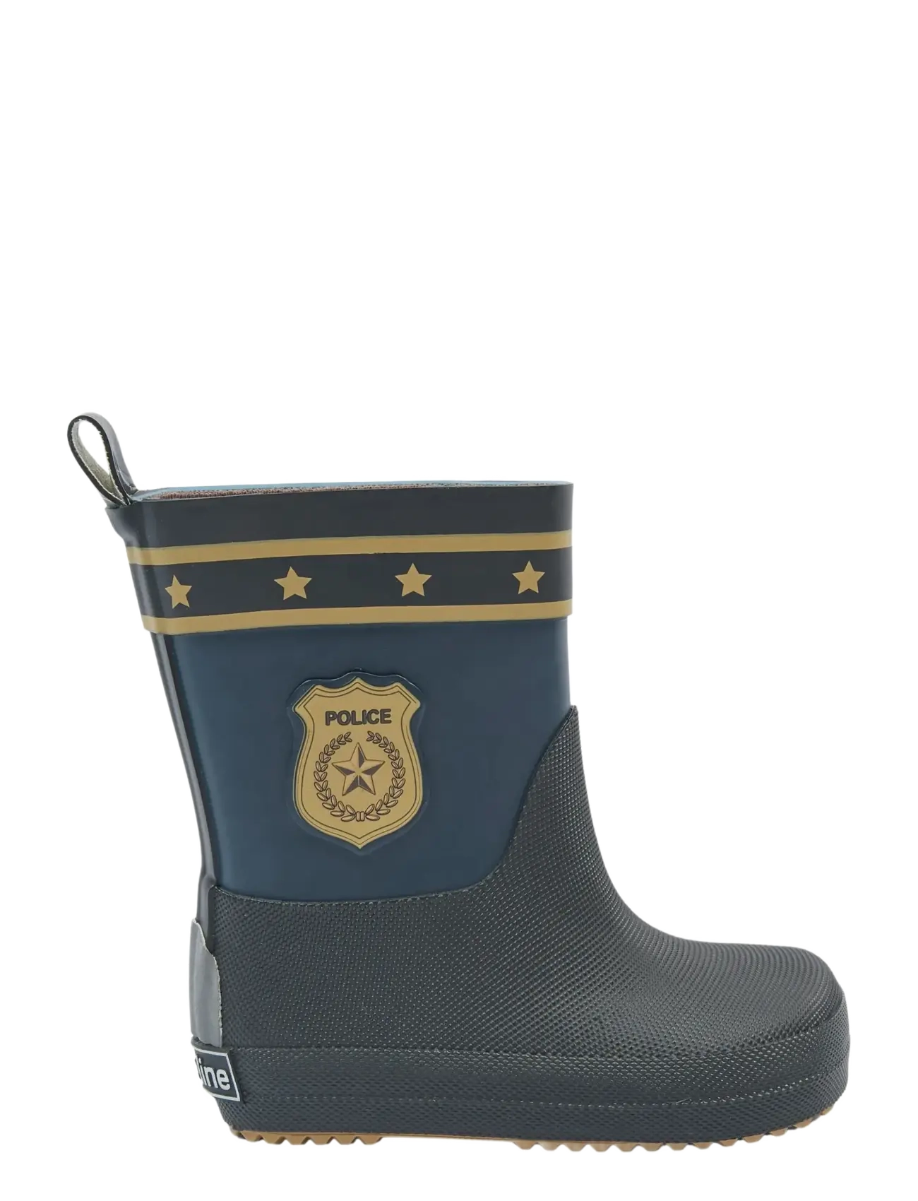 mikk-line - Wellies Police - Barefoot - unlined rubberboots - blue nights - 1