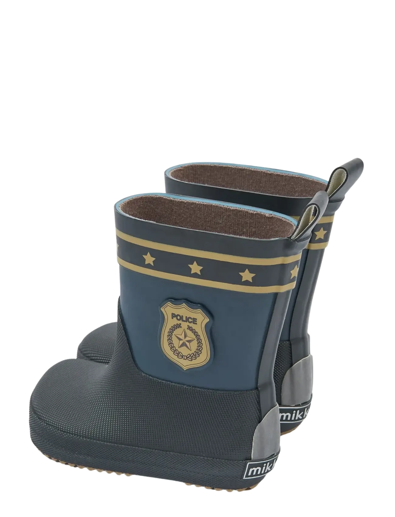 mikk-line - Wellies Police - Barefoot - ungefütterte gummistiefel - blue nights - 3
