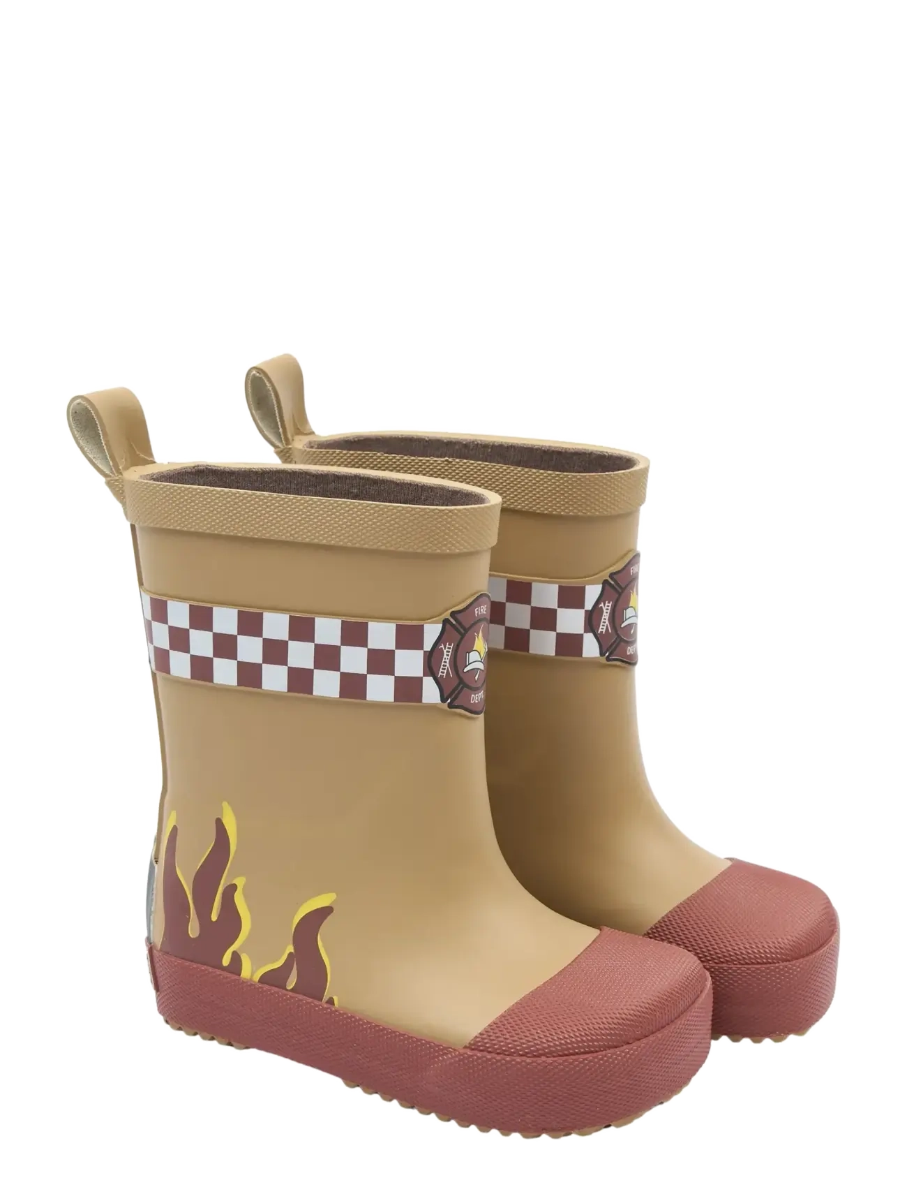 mikk-line Wellies Firefighter - Barefoot - Gummistiefel - KELP / beige