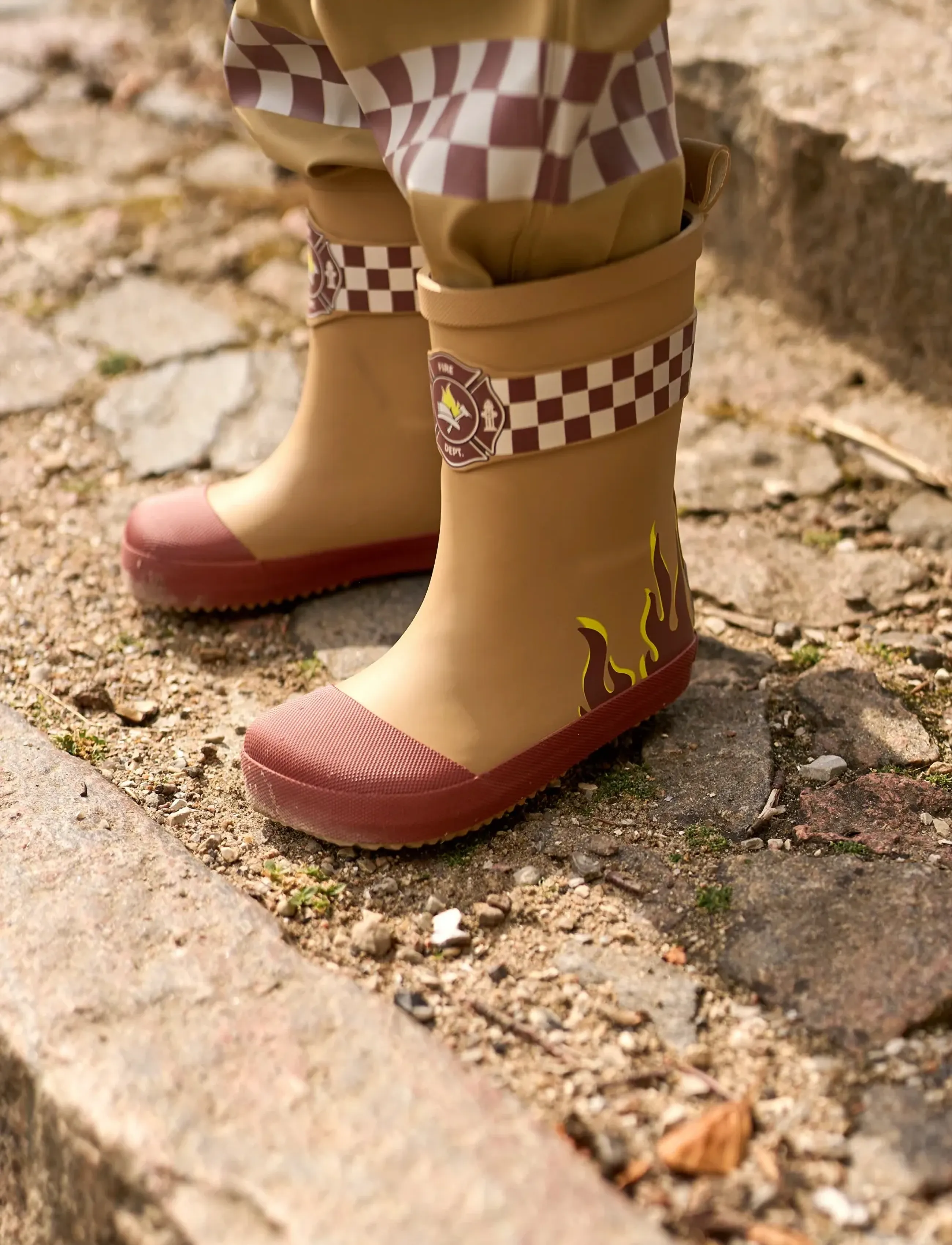 mikk-line - Wellies Firefighter - Barefoot - Ófóðruð gúmmístígvél - kelp - 5