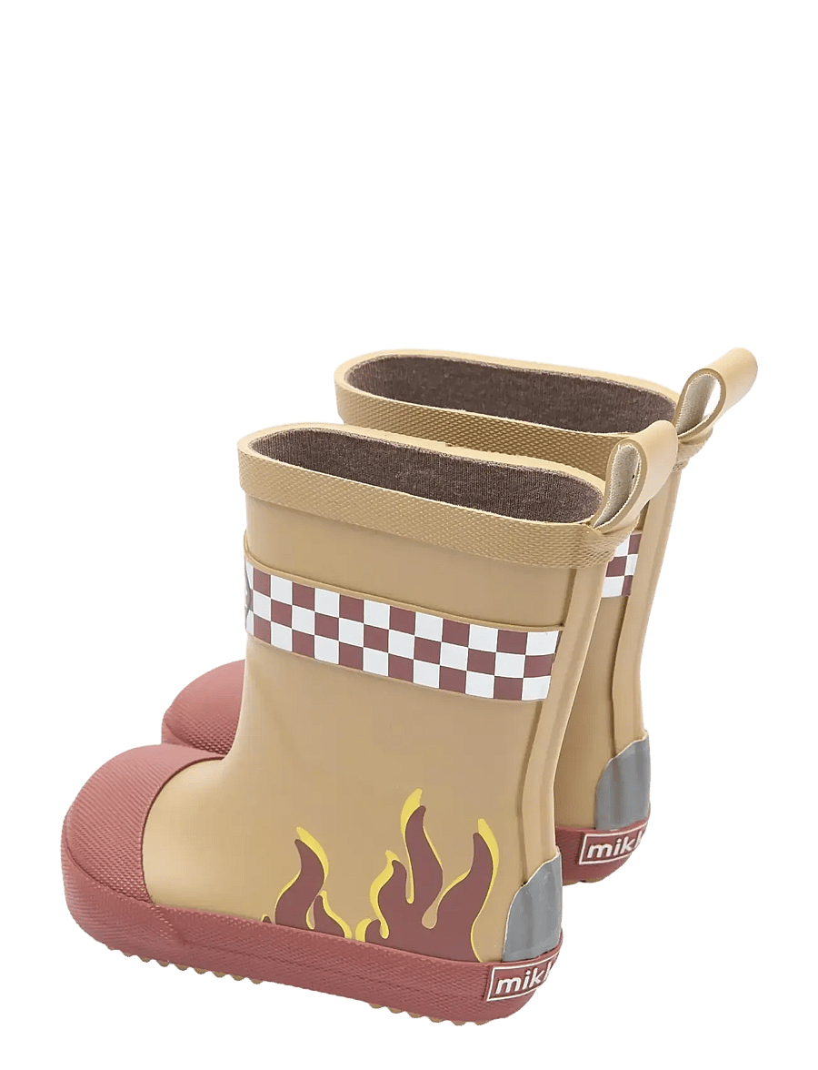 mikk-line - Wellies Firefighter - Barefoot - Ófóðruð gúmmístígvél - kelp - 4