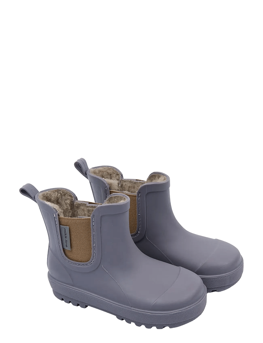 mikk-line - Wellies Winter TPE - Low - fodrade gummistövlar - shark - 0