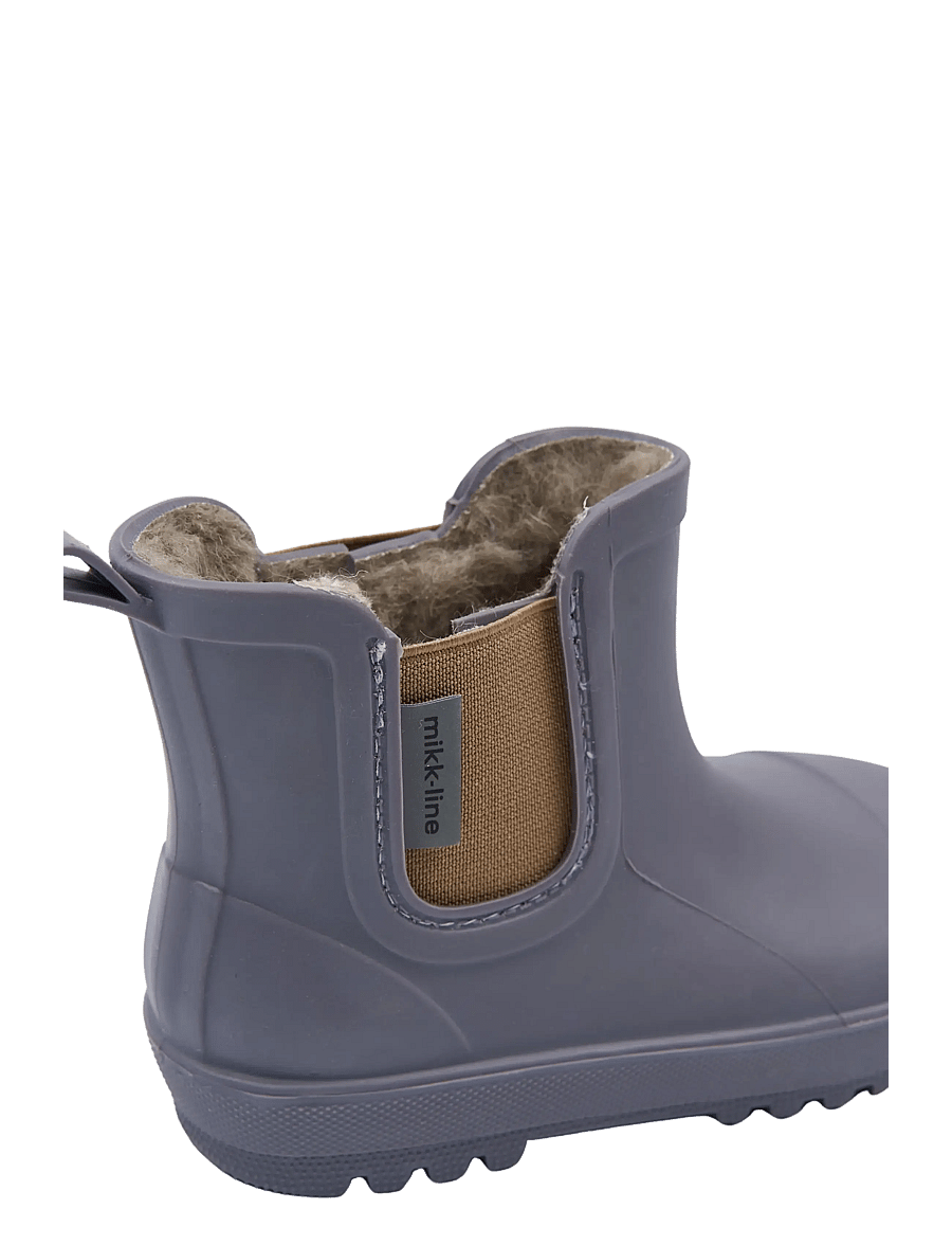 mikk-line - Wellies Winter TPE - Low - fodrade gummistövlar - shark - 4