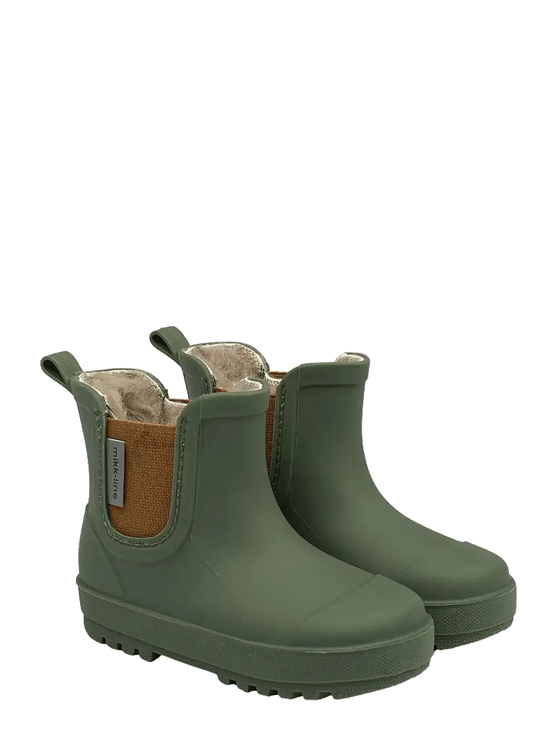 mikk-line - Wellies Winter TPE - Low - gummistøvler med for - thyme - 0