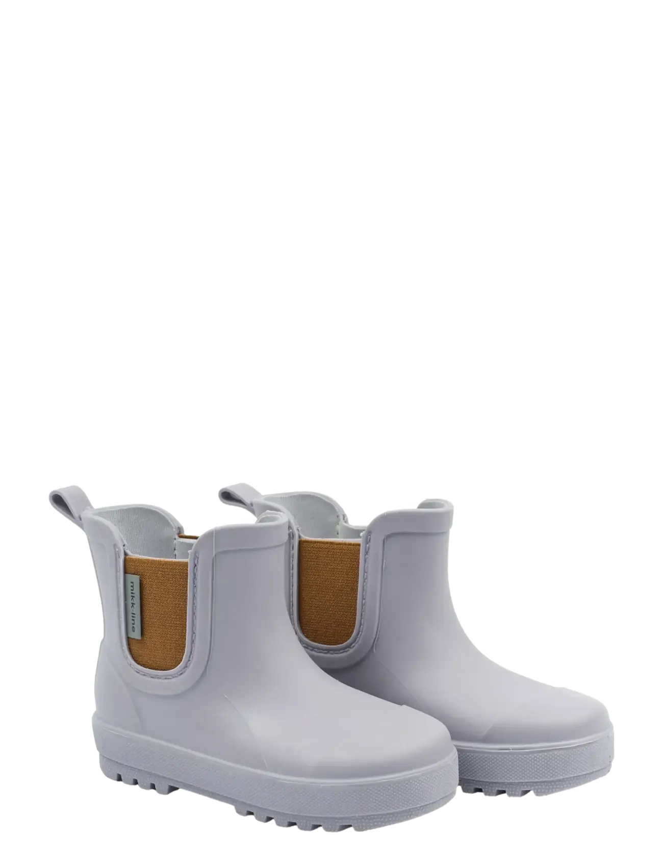 mikk-line Wellies Short TPE - Gummistiefel - LAVENDER GRAY / brown