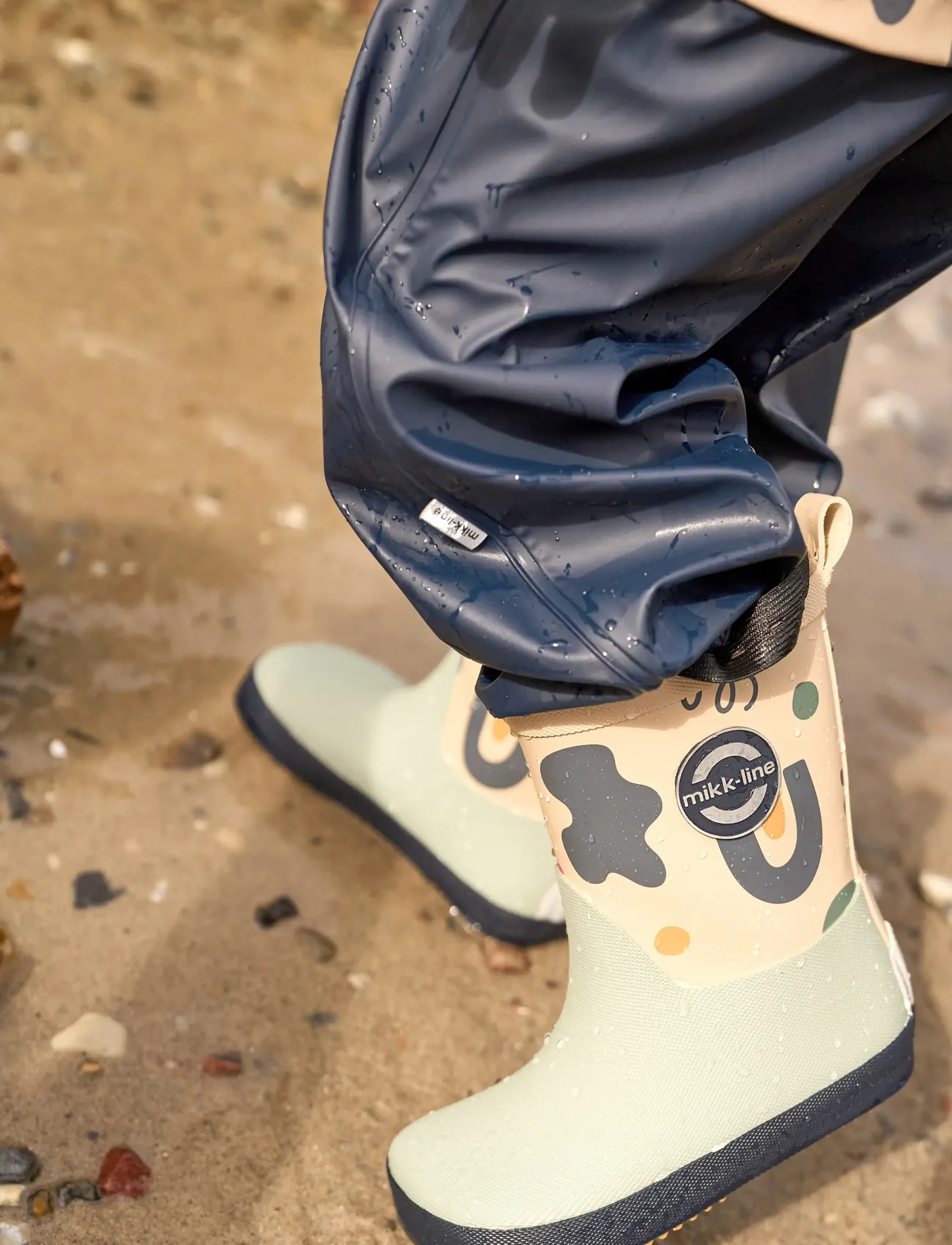 mikk-line - Wellies AOP - Barefoot - Ófóðruð gúmmístígvél - retro aop - 0