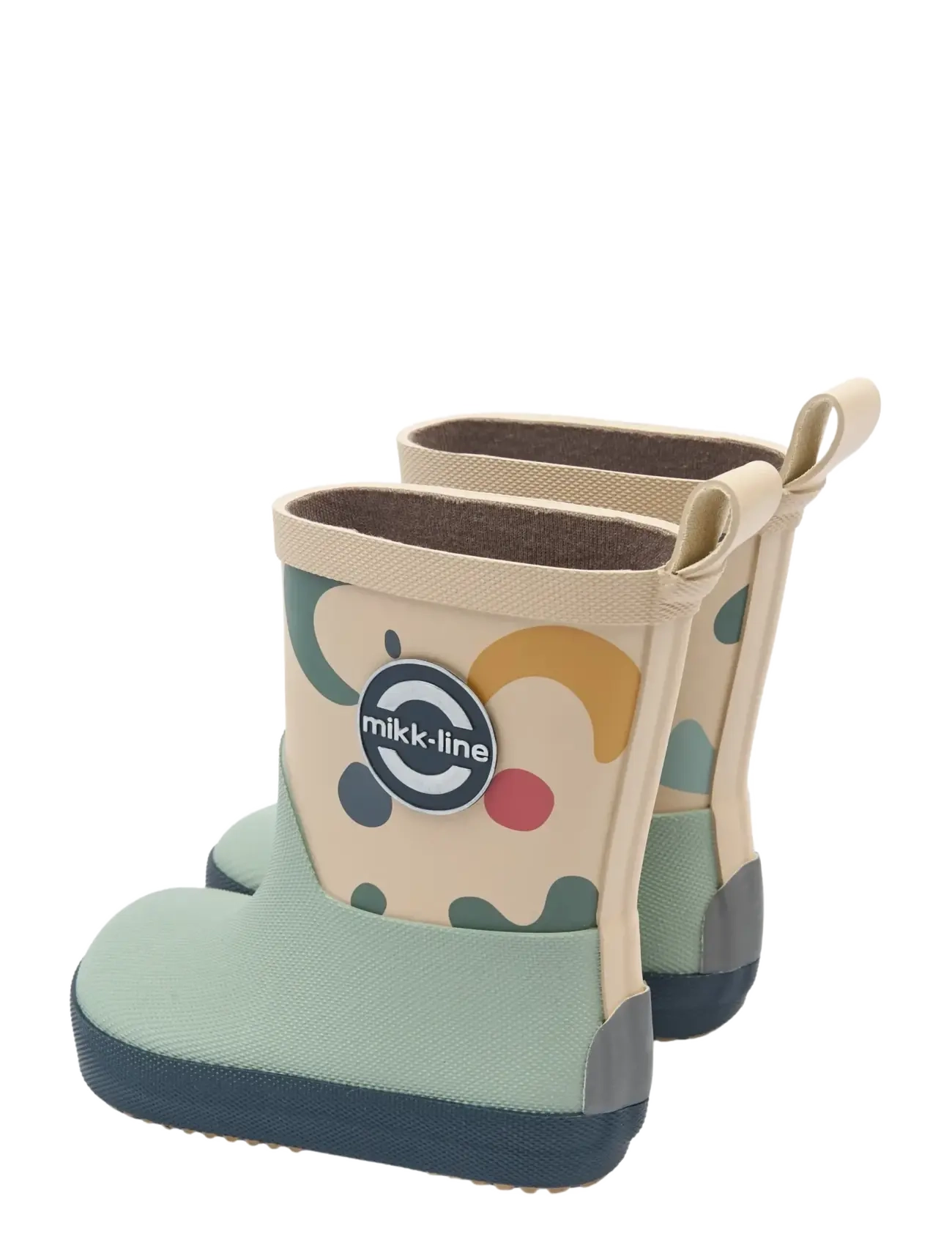 mikk-line - Wellies AOP - Barefoot - unlined rubberboots - retro aop - 4